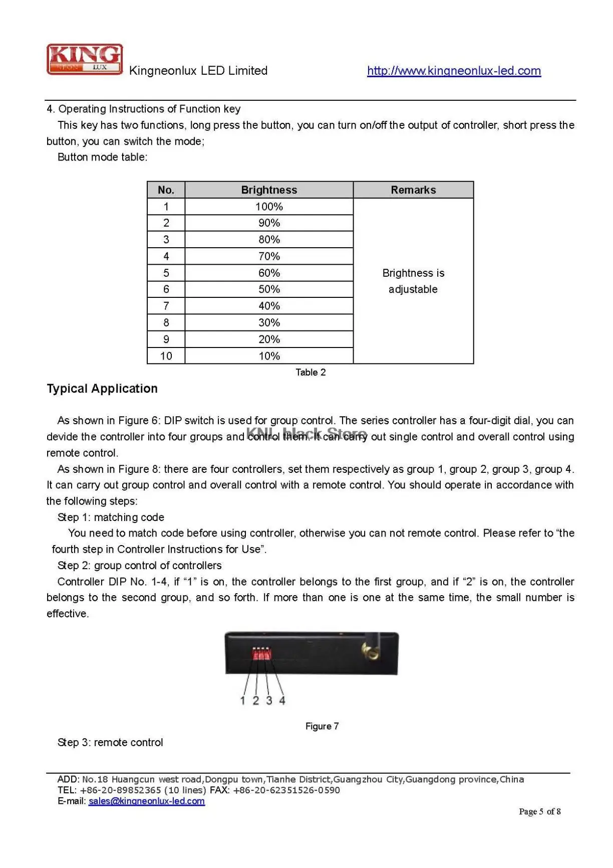 DC5V-12V-24V; Светодиодный контроллер одного цвета с 2,4G RF touch дистанционное управление