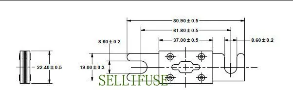 CNL/ANL 600A 675A 750A 800A DC48V/AC125V предохранитель на болтах/плавкий предохранитель/Автомобильные предохранители/лопастной предохранитель