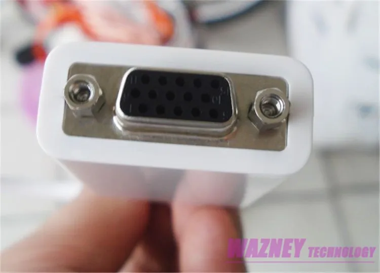 100 шт./партия* mini DP порт дисплея для VGA Кабель-адаптер для Apple Macbook Air Pro Mac mini dp для vga Женский-выпуклая головка 4 K