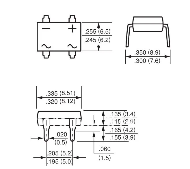 SEP Бренд smd DB107 выпрямитель 1000 V 1A(#113524