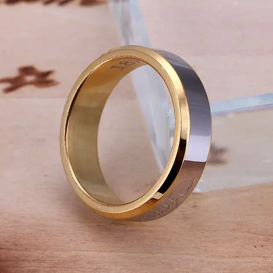 R95 обручальное кольцо,,, модное, Трендовое, подарок для влюбленных, Золотое кольцо, стальное, высокое качество, мода