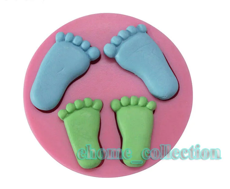 

DIY Cute Adult Baby Foot Shape Silicone 3D Mold Cake Decorating Moulds Fondant Chocolate Feet Soap Mold Candle Moulds