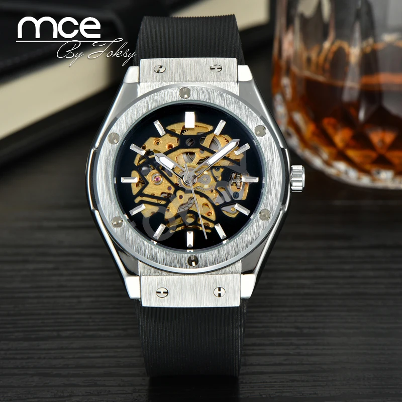 MCE Top Quality Automatic font b Men b font Watch Luxury font b Men b font