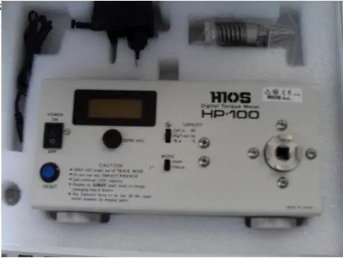 HIOS hp-100 мощный крутящий момент, Электрический Крутящий момент тестер одобрен с приспособлением 10-150 мм