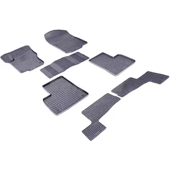 

For Mercedes-Benz GL-class X166 2012-2019 rubber grid floor mats into saloon 7 pcs/set Seintex 85172