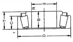 30X55X17 мм метрический 32006 конический роликовый подшипник мм для вала 30 мм