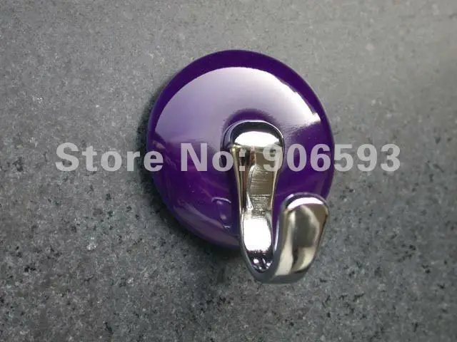 10pcs lot free shipping Lyons blue porcelain 3M sticky hook\bathroom hook\zamak hook