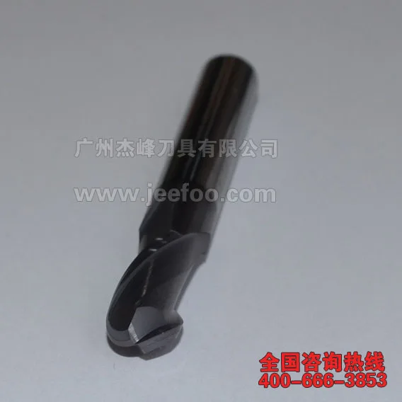 2F-R5*10* 75L HRC55 Soild карбид вольфрама две флейты Sprial сферическая Концевая фреза с покрытием для стали