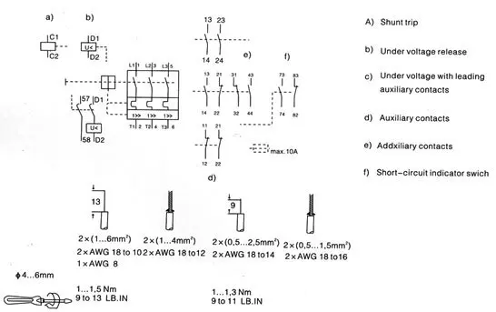 3VU16/DZ208-63 двигатель защитный Автоматический выключатель mppcb 1A-63A