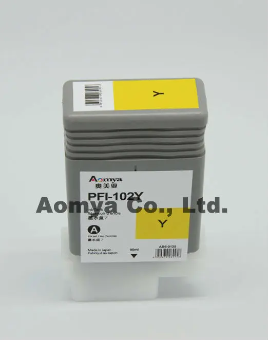 Pfi 102 картриджи каких-либо Цвет для принтеров Canon iPF500/510 iPF600/605/610 iPF700/710/720/760 iPF650/655 iPF750/755 - Цвет: YL