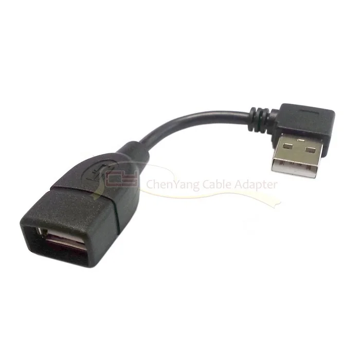 CY Chenyang 480 м USB 2,0 прямоугольный 90 градусов Тип Штекерный Женский Удлинительный кабель 10 см