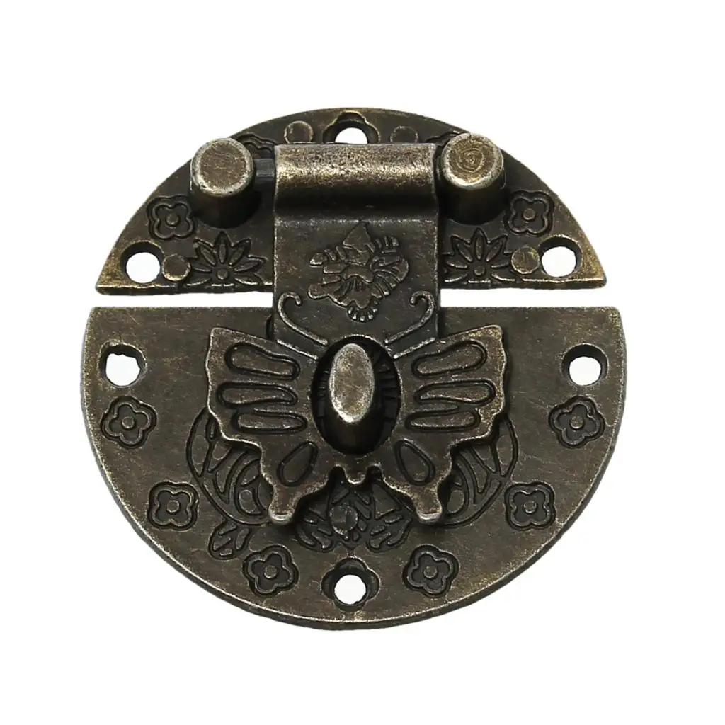 Jewelry Wooden Box Lock Hardware Antique Bronze Flower Pattern 3.9cm,10 Sets 2016 new Jewelry Wooden Box Lock Hardware Antique Bronze Flower Pattern 3.9cm,10 Sets 2016 new