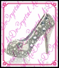 Aidocrystal Kostenloser Versand benutzerdefinierte sexy strass und perle offene spitze high heels 10 cm schuhe mit hohen absätzen hochzeit schuhe frau