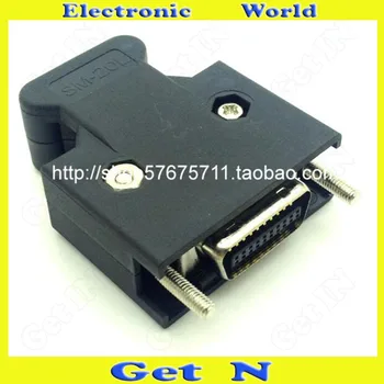 

10pcs SCSI Connector CN20 Male Plastic Shell Screw Type 20P Male Plug Welding Adapter