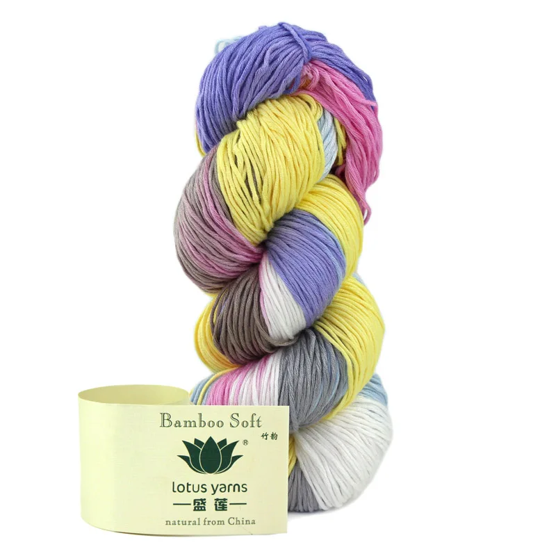 

5*50g hank 100% bamboo yarn hand knitting yarn free shipping