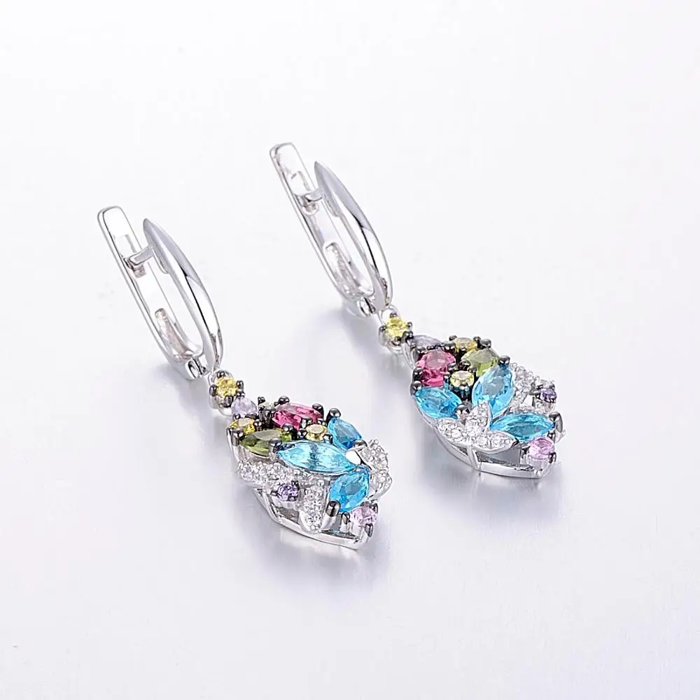 silver color cz-diamond earrings-E306988MUL1SK925-SV2