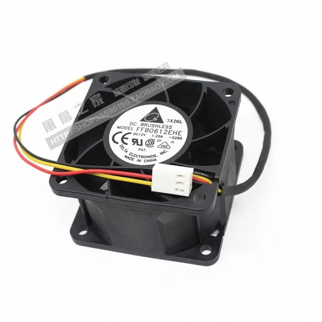 Для delta FFB0612EHE 6 см 60 мм 6038 60*60*38 мм в форме ручки с двумя шарами 12V 1.2A 3 он-лайн 2U Сервер вентилятор охлаждения
