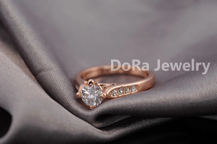 Новая распродажа бренд tracyswing кольца для женщин с подлинным австрийским кристаллом, розовое золото Цвет Мода кольцо# RG90779