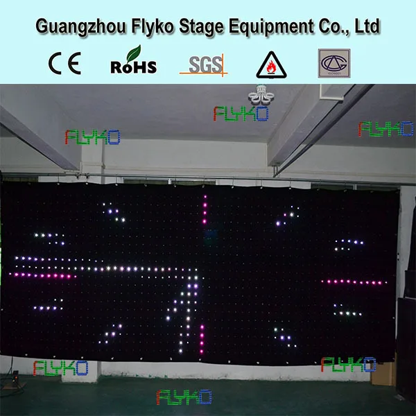 FLYKO P18 4X7 светодиодный занавес модное свадебное украшение