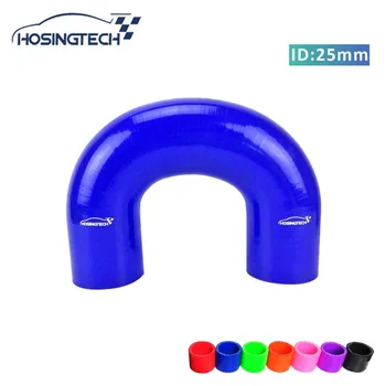 

HOSINGTECH- high quality 25mm(1") blue 180 degree elbow silicone turbo intercooler hose