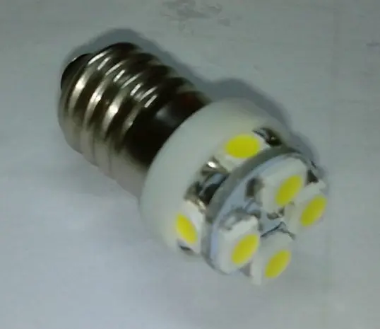 E10 2* 4, 8 smd 3528, DC12V светодиодные лампы 24 v