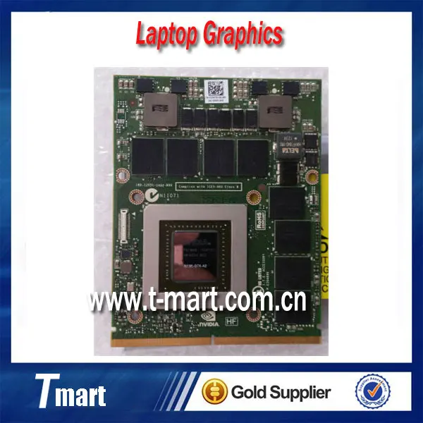 Original nVIDIA Geforce GTX680M Video Card 2GB DDR5 N13E-GTX-A2 for DELL M17X R4 M18X R2 free shipping