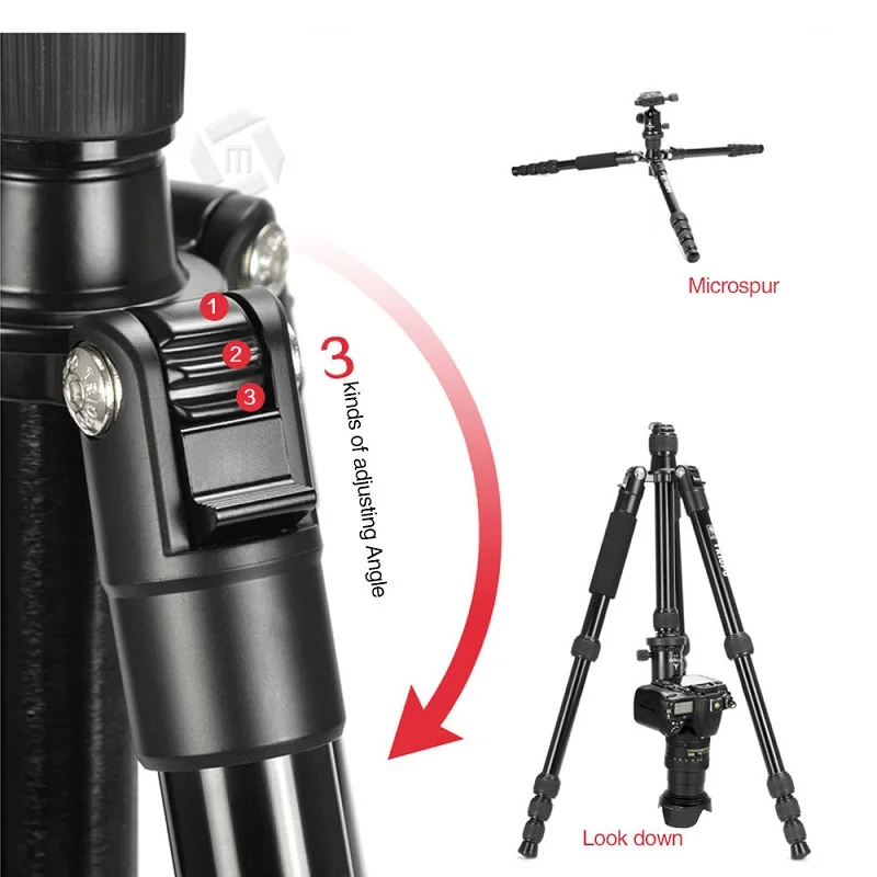 Mcoplus MT-25L Профессиональная фотография Портативный штатив монопод+ N-1 шаровая головка для Canon Nikon sony DSLR камеры и видеокамеры
