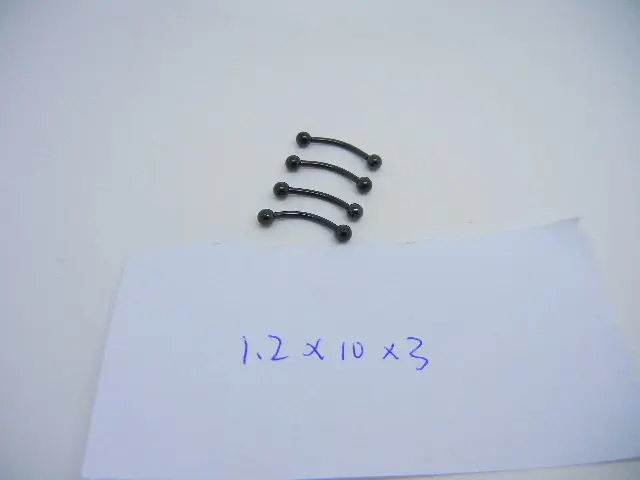 Lot50pcs Бесплатная пересылка Средства ухода за кожей пирсинг ювелирные изделия-бровей Tragus Бар пирсинг изогнутые 16 г
