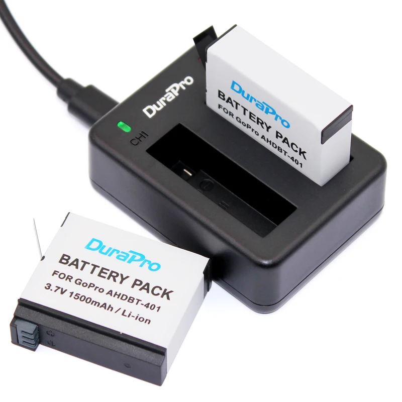 

DuraPro 3.7V AHDBT-401 AHDBT 401 402 Digital Battery Bateria for GoPro4 HD Hero 4 Hero4 Black Silve Edition batteries celular