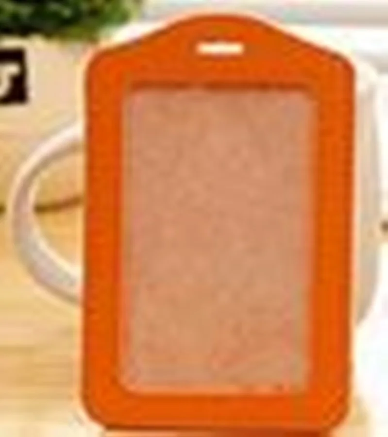ORANGE Именные карточки для бейджиков визитница PU porte carte чехол с нейлоновой nack компании офисная поставка 13 цветов ACH202A - Цвет: ORANGE