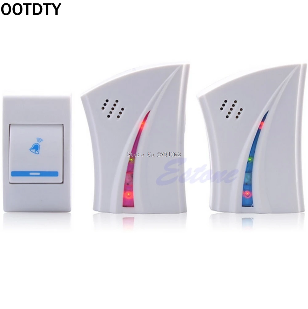 

OOTDTY Wireless Digital LED 36 Music Tune Chime Doorbell w/ 2 Receiver 1 Remote Control Nice Gifts -B119