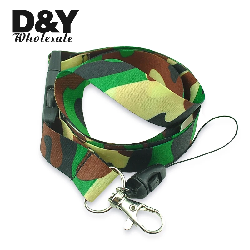 Green/Gray Camo Camouflage Lanyard ID Badge Holder Safety Clip Keychain Keyring Green/Gray Camo Camouflage Lanyard ID Badge Holder Safety Clip Keychain Keyring
