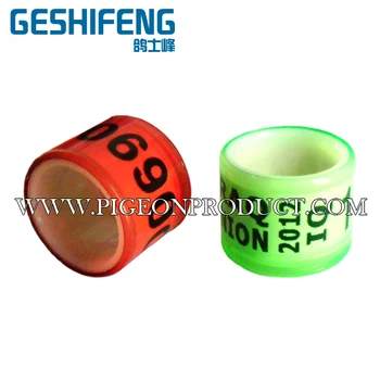 

Personal pigeon plastic core ring with name or number