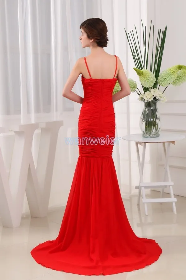 Стиль возлюбленной платье vestidos формалей невесты горничная платья красный русалка длинные платья длинные вечерние платья