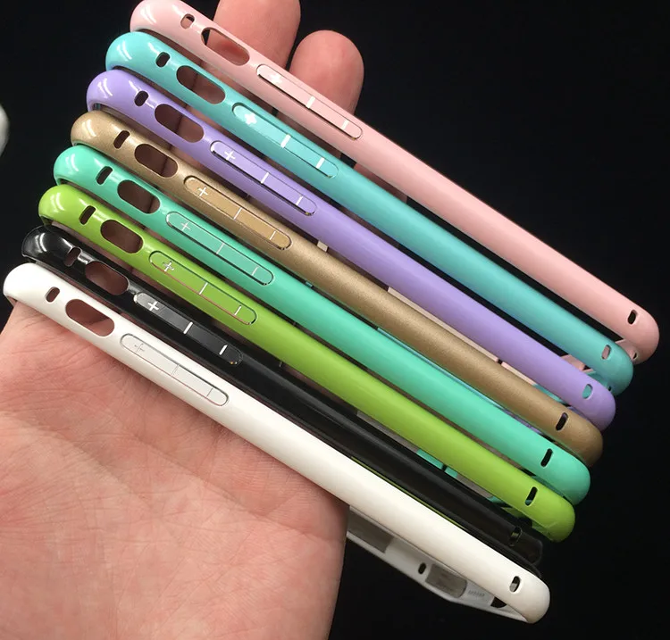Бампер для iPhone 5 5S 6 7 Алюминий металла Краски чехол 6 Plus 7 Plus Coque Pour Etui Caso fundas Para телефон кристалл Custodia
