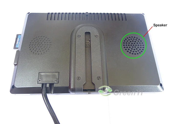GreenYi TFT экран 800x480 " автостоянка монитор с 2 аудио динамик поддержка SD USB Flash FM передатчик автомобиля MP4 MP5 плеер