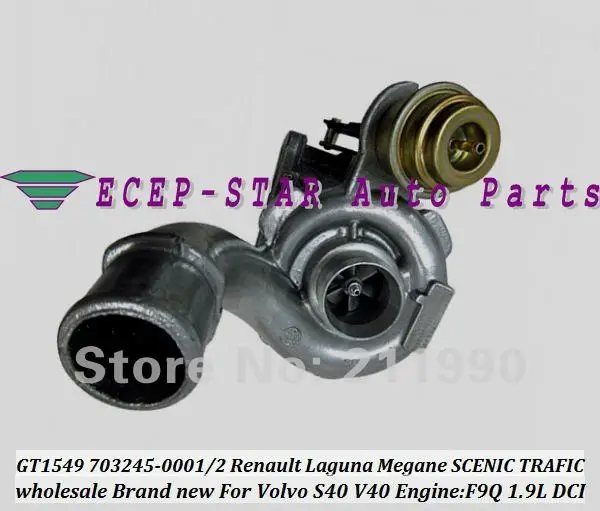 GT1549S 703245 703245-0001 717345 Турбокомпрессор для Renault Laguna Megane SCENIC TRAFIC для Volvo S40 V40 F9Q 1,9 T 105HP