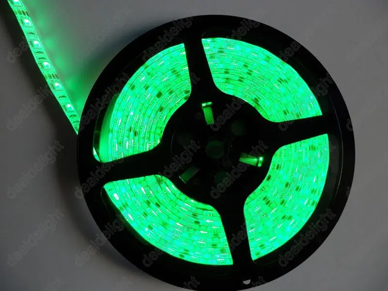 5050 SMD 300 светодиодов rgb Водонепроницаемый гибкие Светодиодные ленты свет DC12V 5 м/лот + 24 клавиши ИК-пульт дистанционного + 12 В 5A Адаптеры