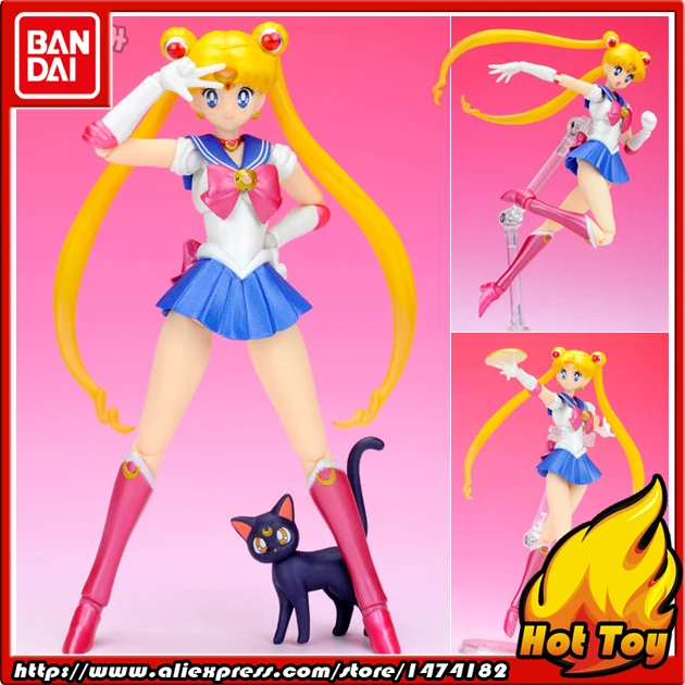 100% Оригинальная фигурка BANDAI Tamashii Nation S.H. Фигуртс (SHF)-Сейлор Мун из Pretty Guardian Сейлор |