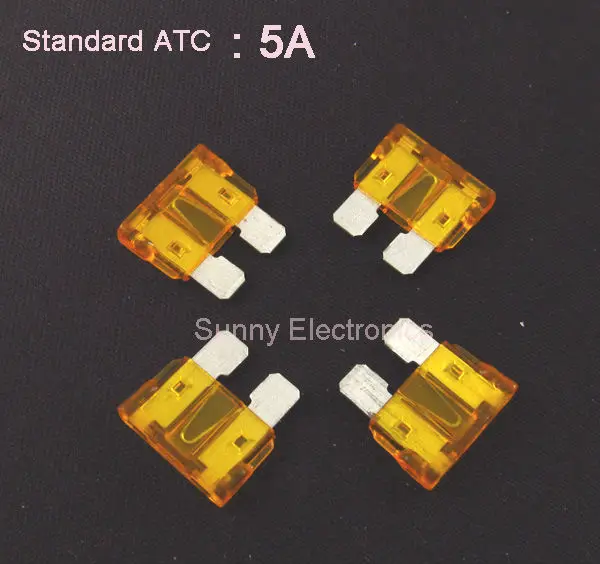 Стандартный ATC плавкий предохранитель ATO 5A автомобиль Лодка 1000 шт./партия