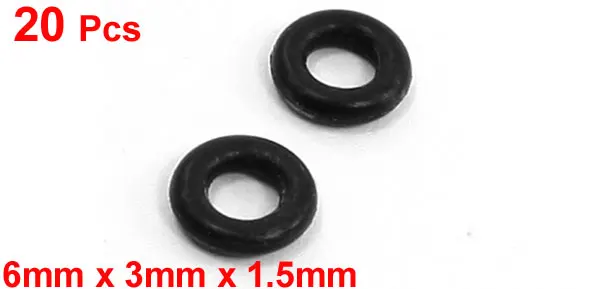 B x20 1 5mmx3mmx6mm Uxcell 20 шт черная резина 1,5 мм сальник уплотнительные кольца Прокладки Шайбы Id. | 10 мм | 11 мм | 2 мм | 3,75 мм | 3 мм | 4 мм | 5 мм | 6 мм | 7 мм - Цвет: B x20 1 5mmx3mmx6mm