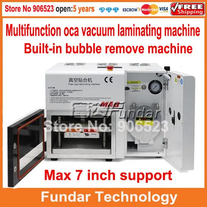

Factory Supply Brand Ko Mag A+ high quality Upgrade 5 in 1 OCA Vacuum Laminating Machine with bubble remover for LCD repairing