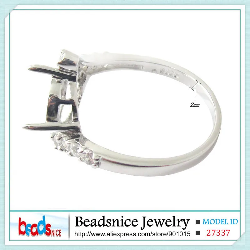 Beadsnice ID27337 кольцо из стерлингового серебра 925 элегантное обручальное кольцо fine jewelry diy овальные полу Гора кольцо настройки для нее