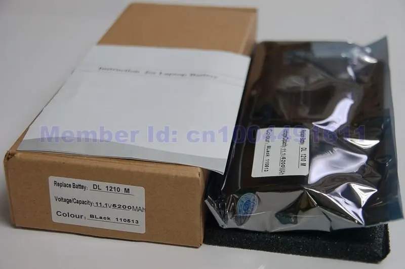 6 клетки аккумулятор для ноутбука Dell XPS M1210 312-0436 451-10356 451-10370 CG036 NF343