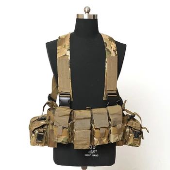 

CP Chest Harness with mangazine Pouch Multicam Chest rig Gunner Kit