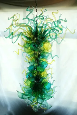 

Beautiful Color Chihuly Style Wedding Decorative LED Crystal Chandelier New Arrival
