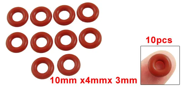 uxcell 10 Pcs Red Silicone O Ring Oil Seals Gaskets Washers 75mm x 2mm