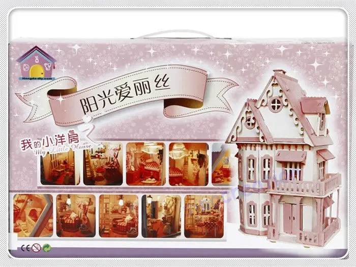 DIY Sunshine Alice Wooden House Model- (8)