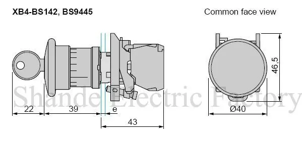 Кнопочный переключатель xb4-bs142