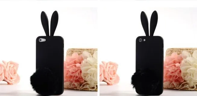 Bunny Rabbit Ears Plush Tail Case For iPhone (4)
